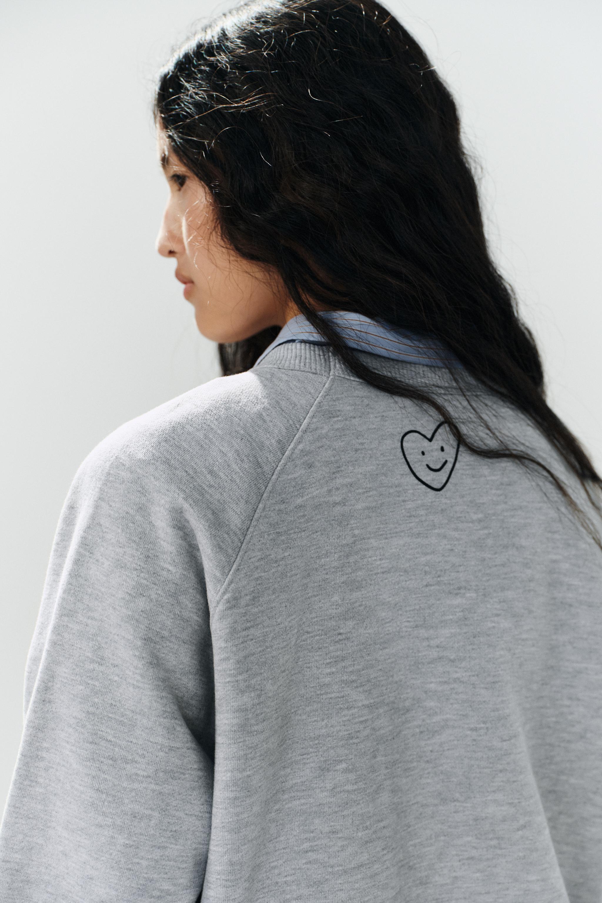 TEXT PRINT SWEATSHIRT